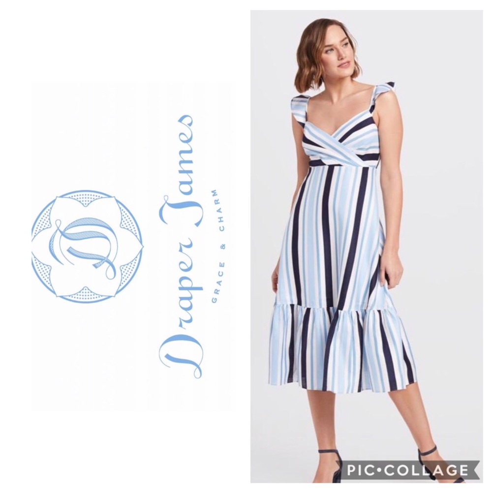 Draper James Stripe Midi Dress